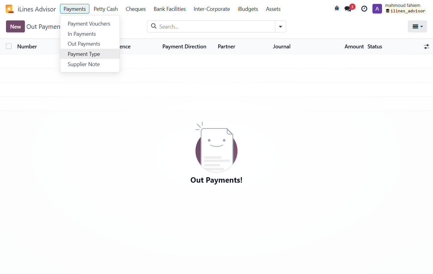 Click on Payment Type