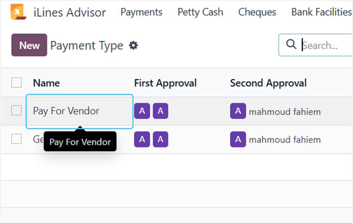 Click on Pay For Vendor