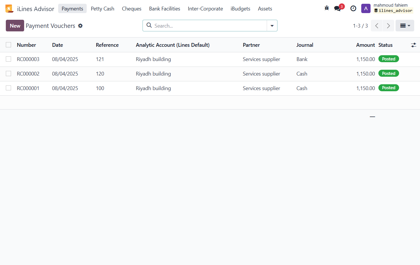 Click on Payments