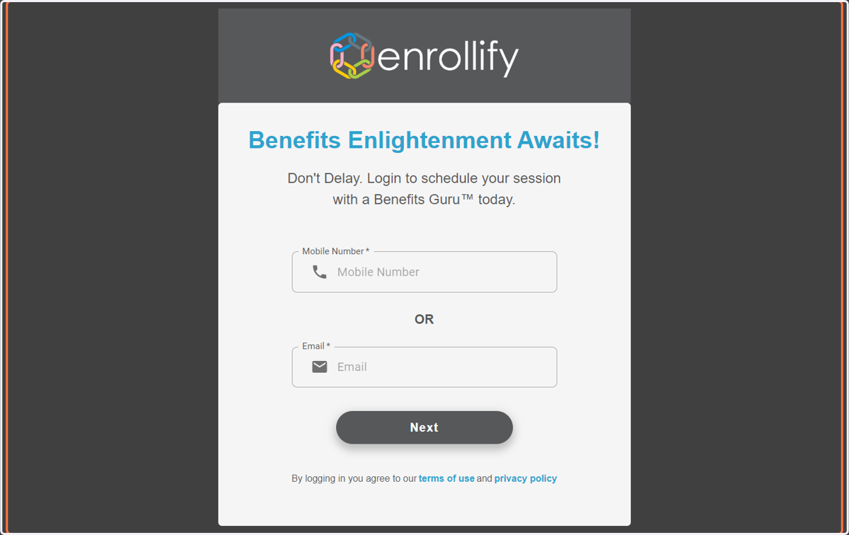Go to the Login Page
