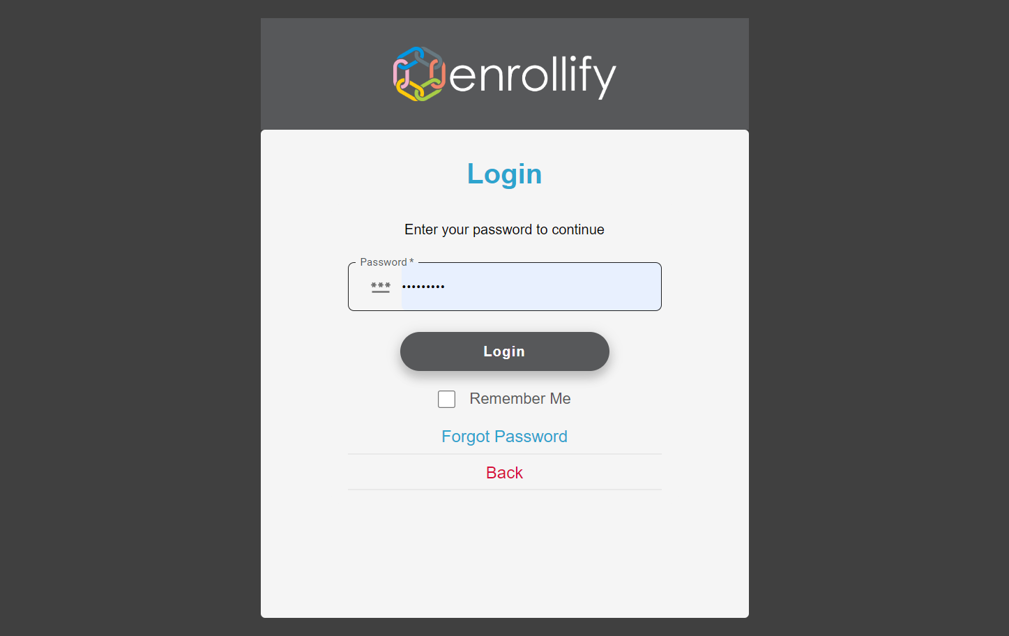 Add your Password