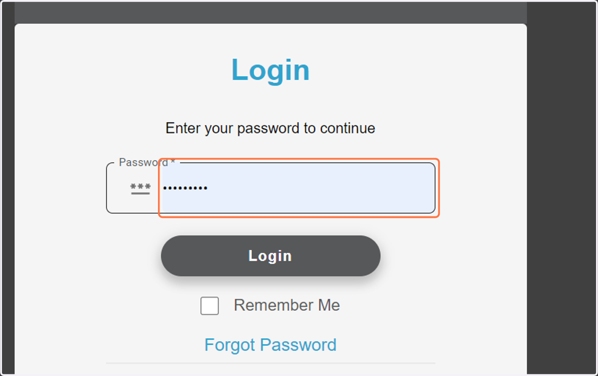 Add your Password