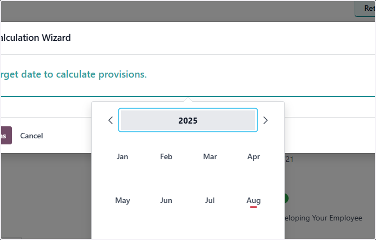Click on 2025