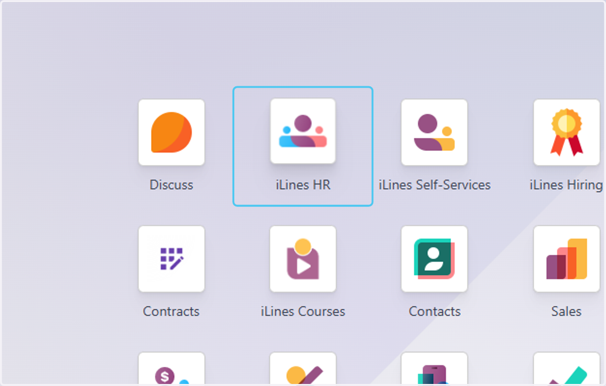 Click on iLines HR