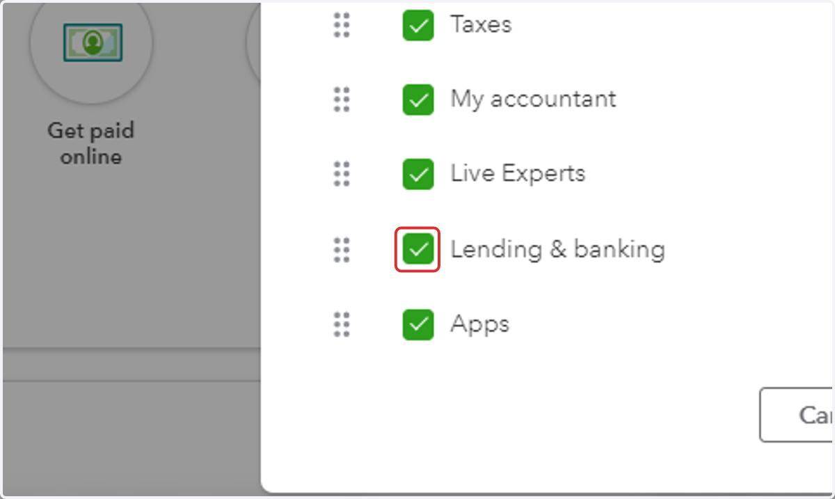 Uncheck Any Primary Menus You Don't Often Use