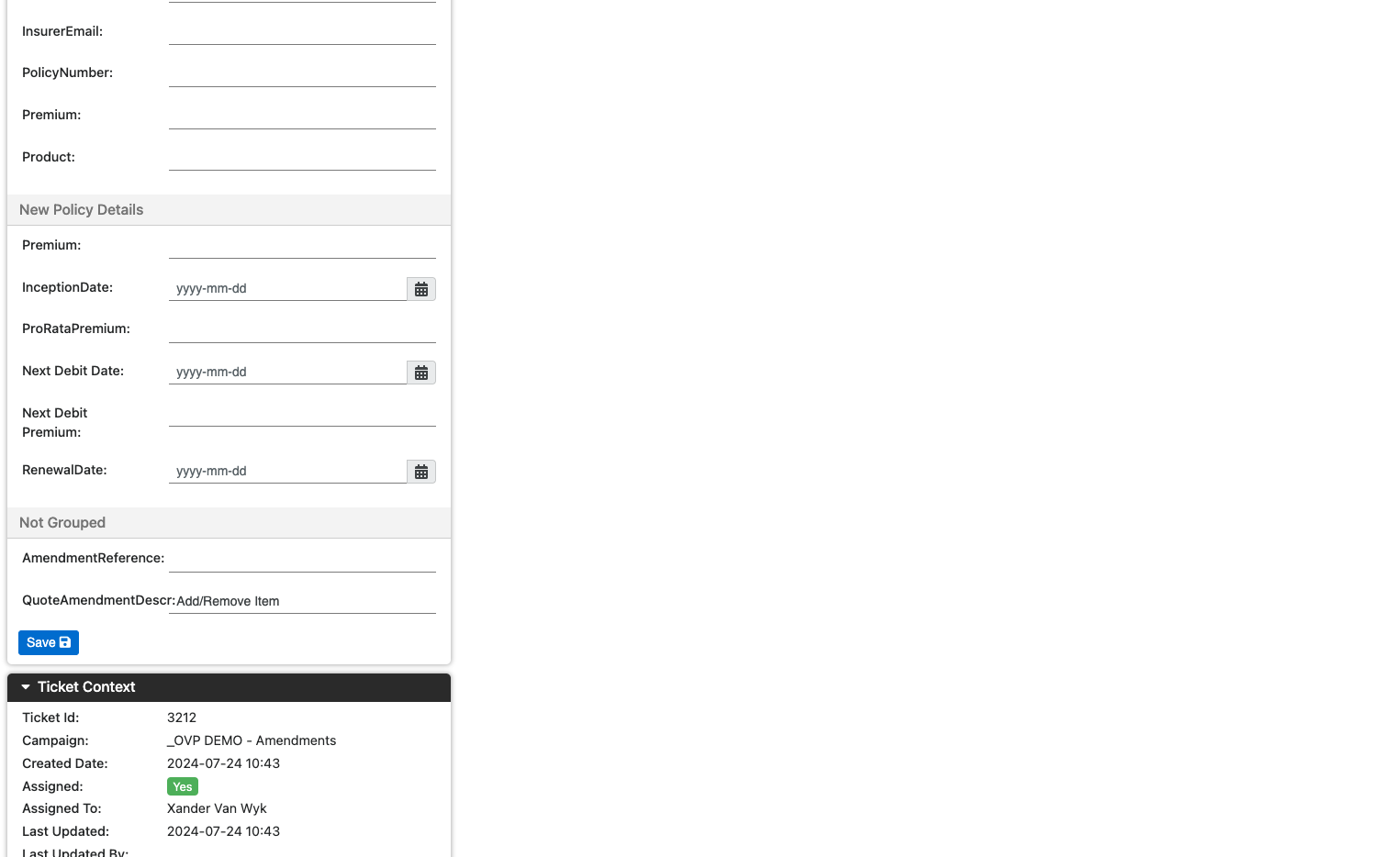Click on Save
