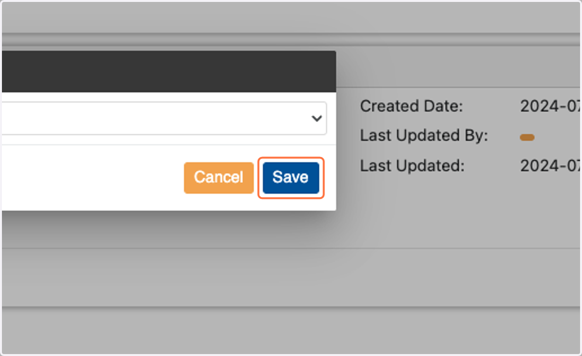 Click on Save