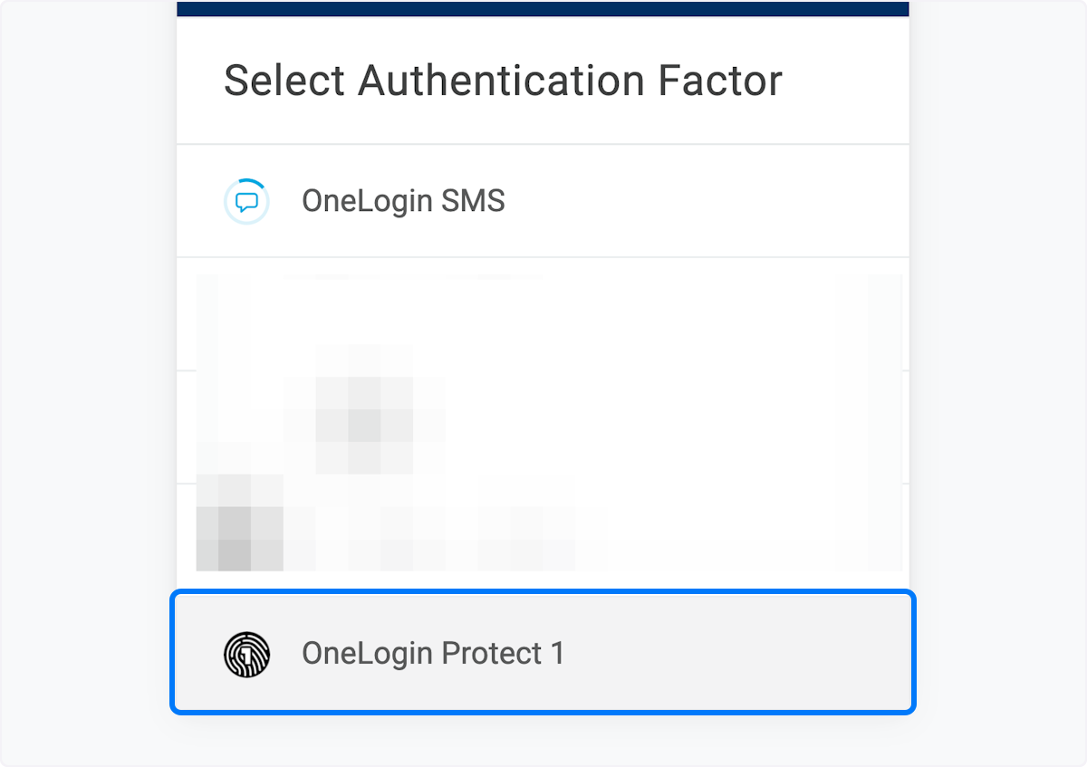 Back in OneLogin, sign in, this time selecting OneLogin Protect as your second factor instead of OneLogin SMS.