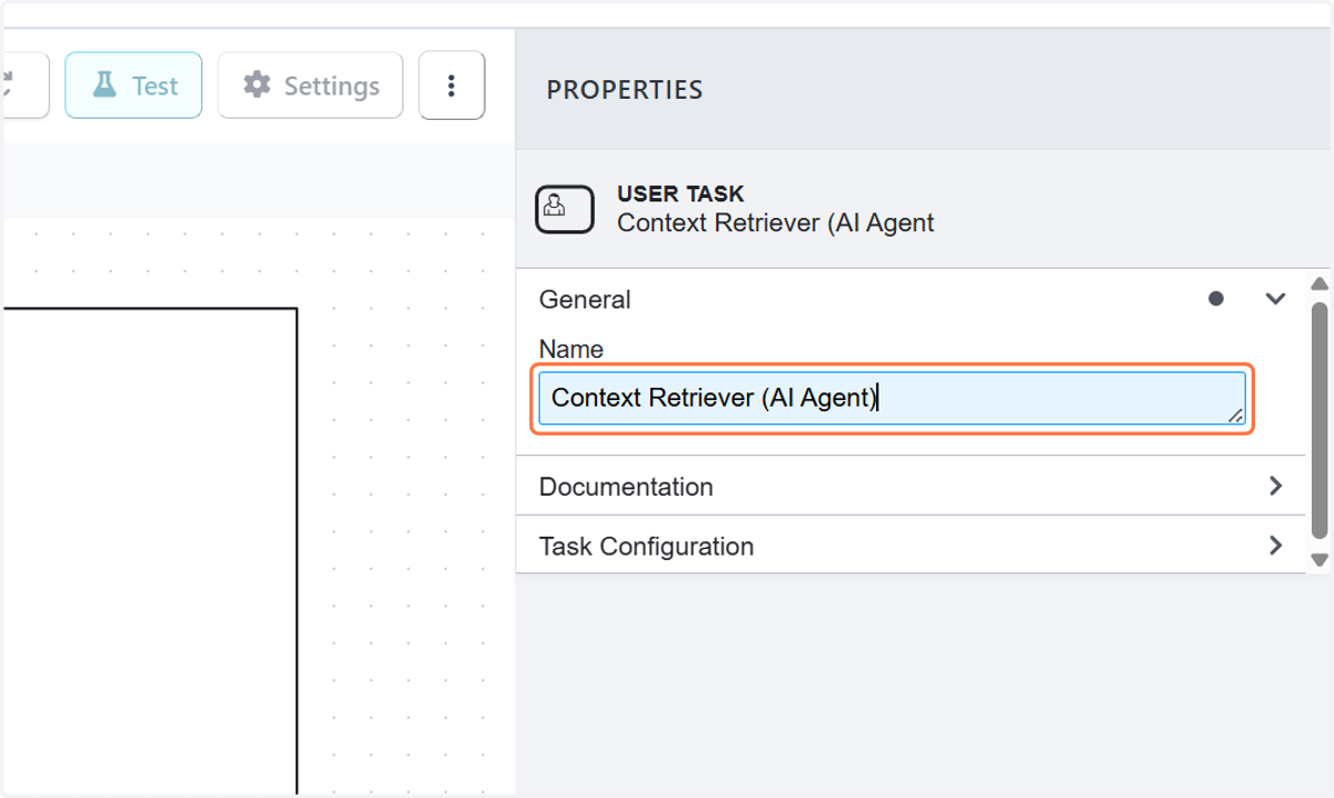 Type "Context Retriever (AI Agent)"