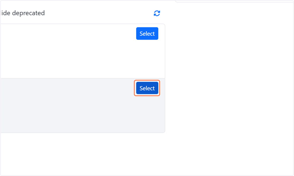 Click on Select
