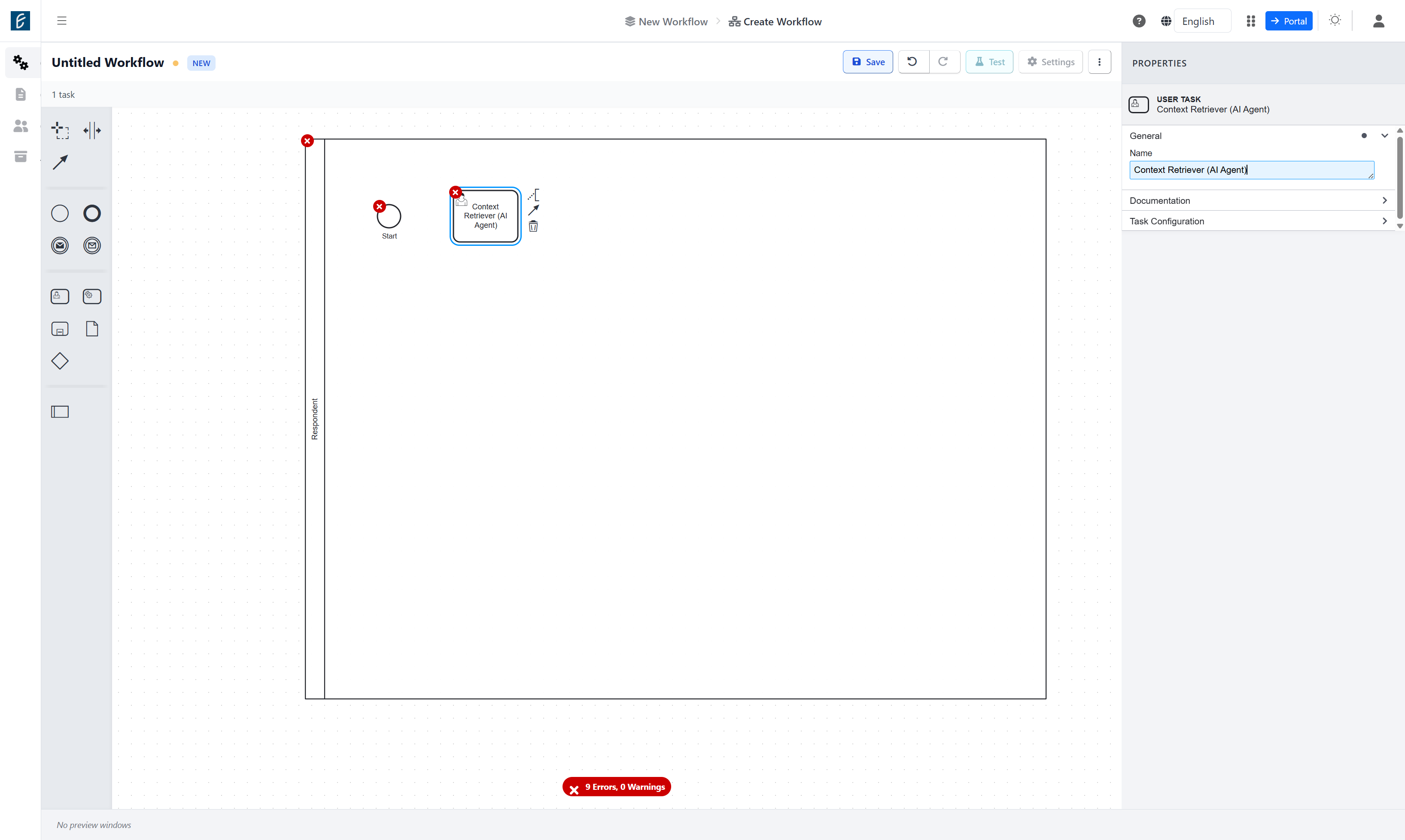 Click on Task Configuration