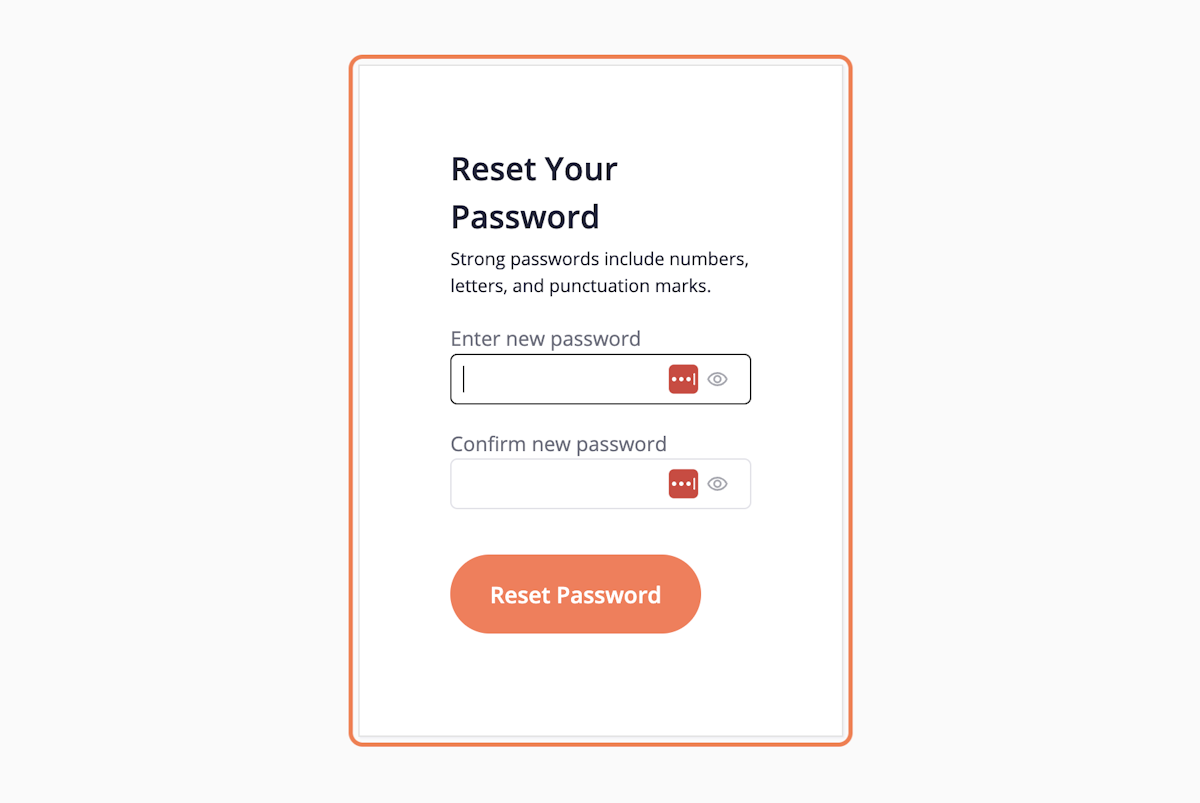 Click on Reset Your Password…