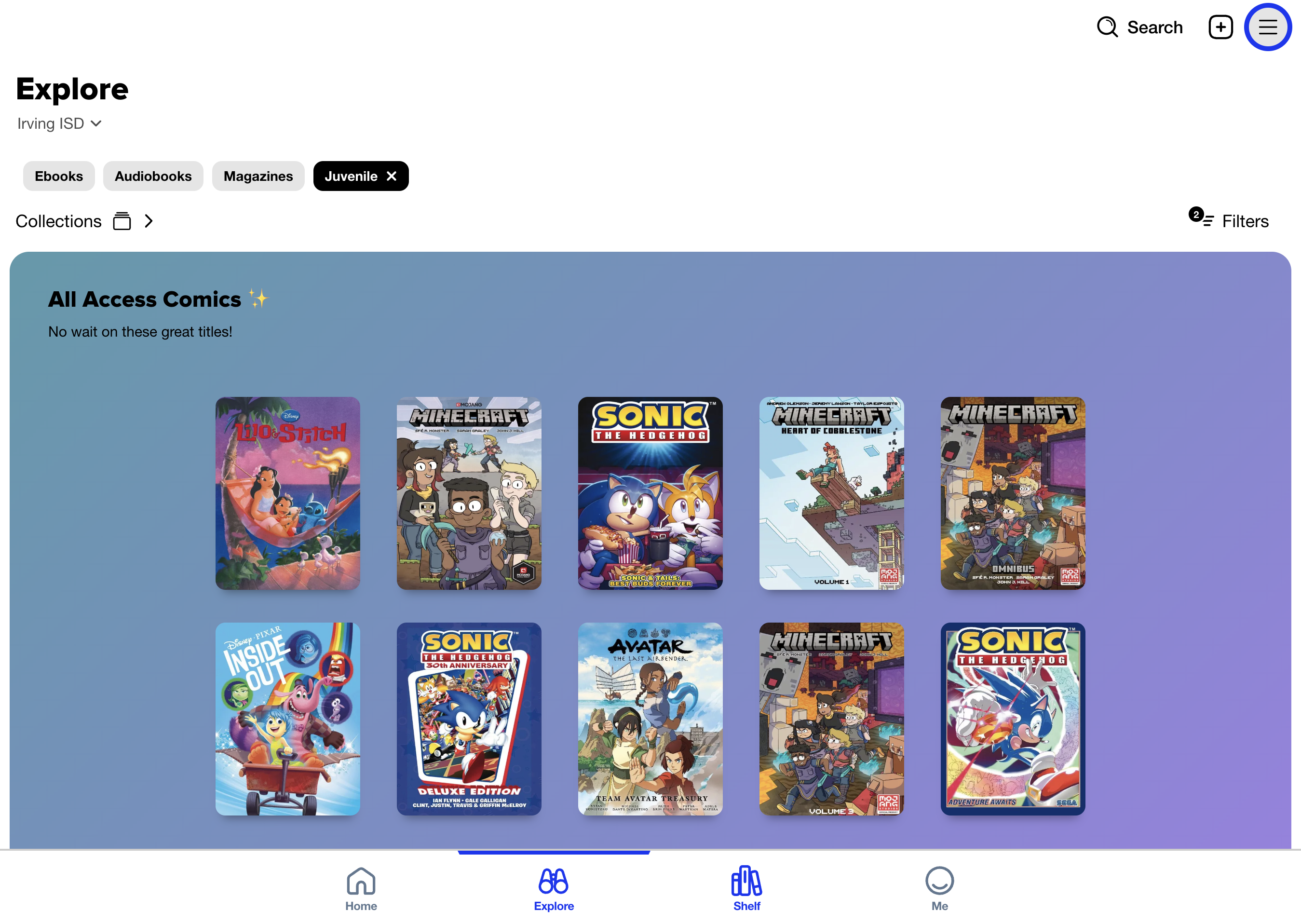 Click on Shelf