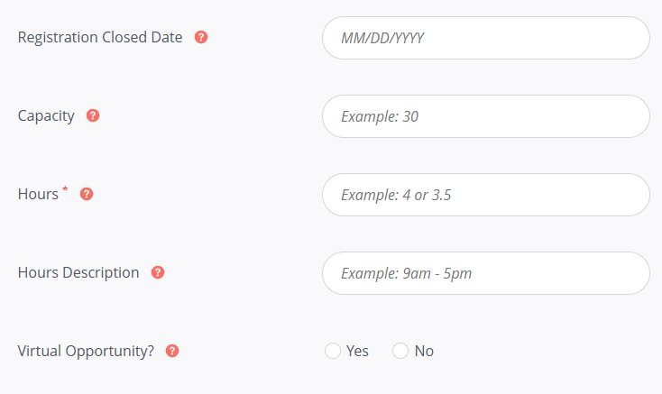 Registration Close Date: This is an optional field.