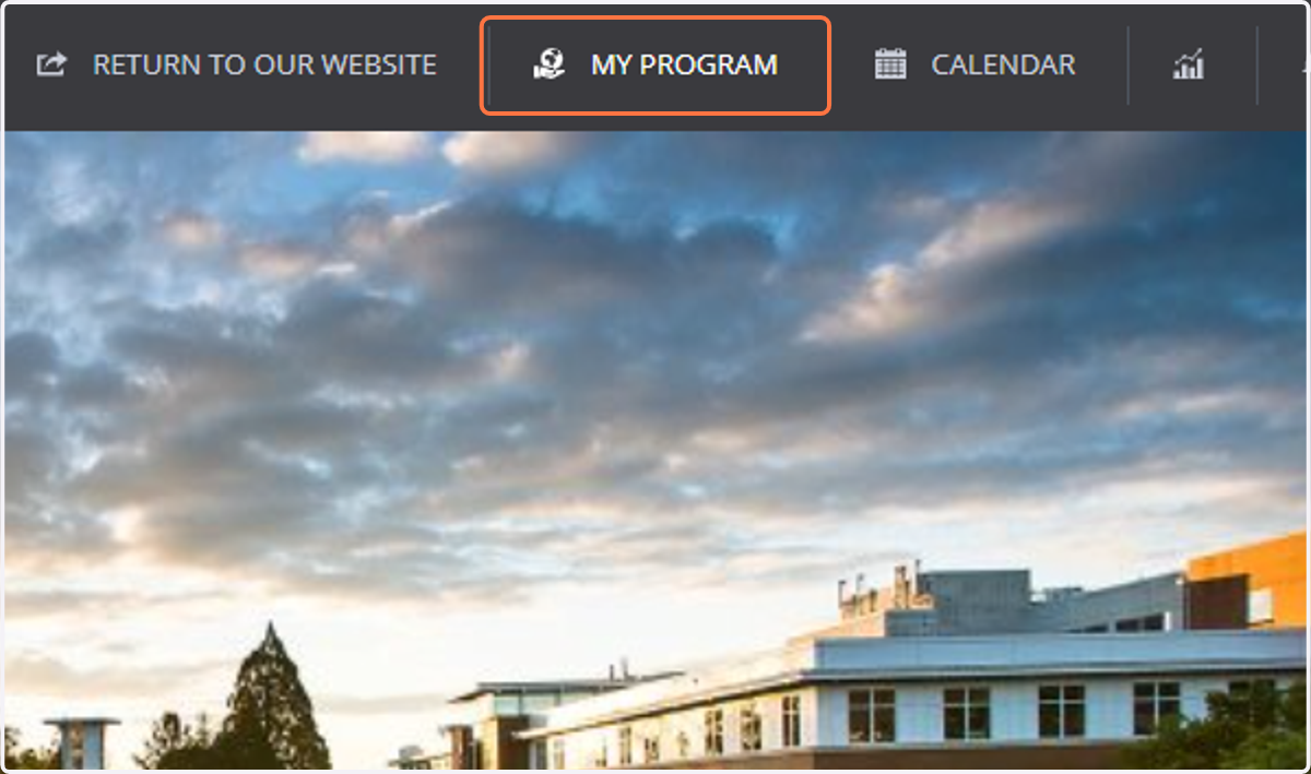 Click on “My Program”