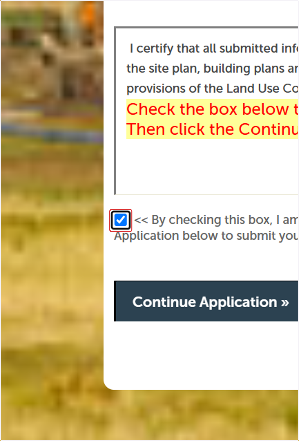 Select checkbox