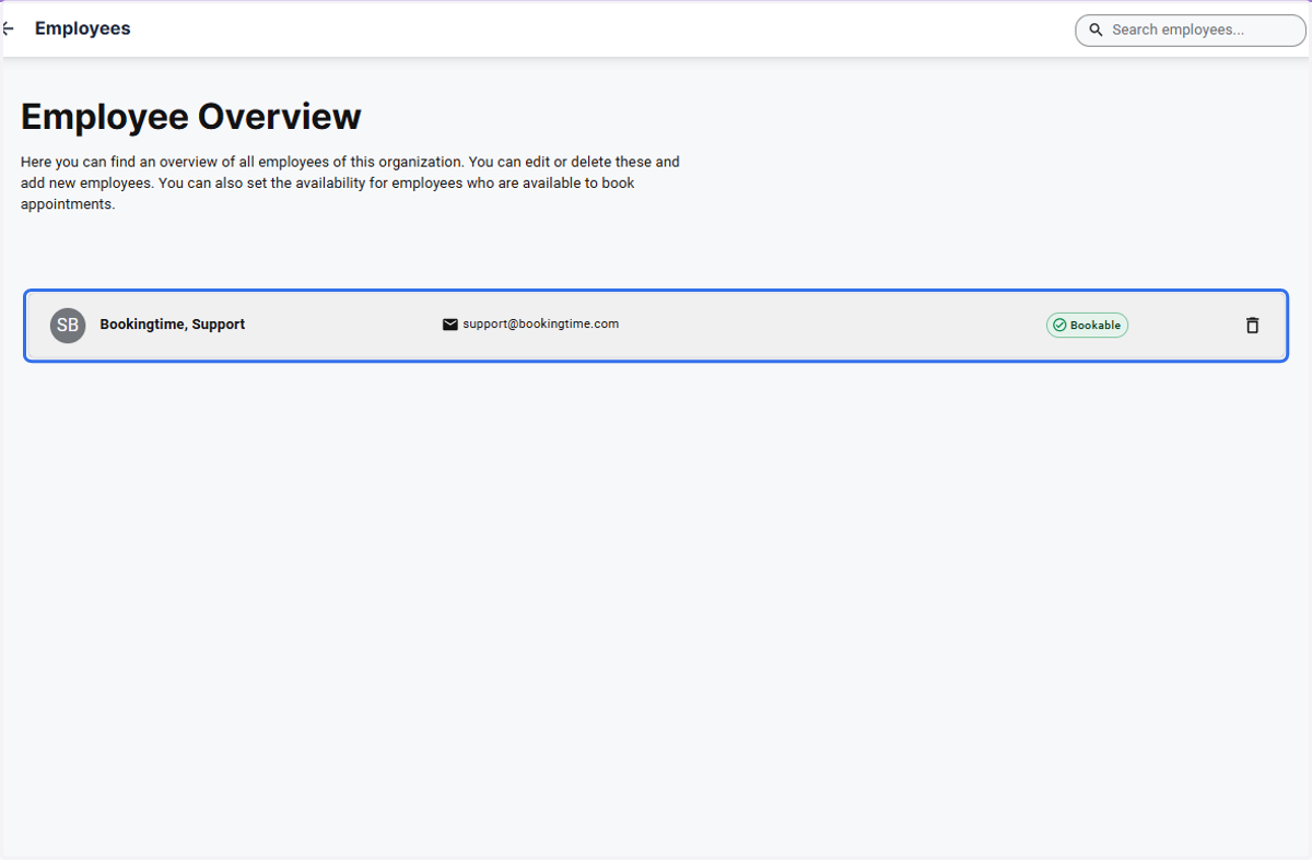 Click on the employee profile