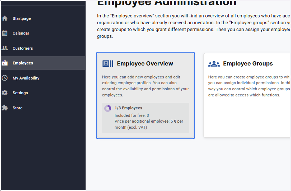 Open the Employee Overview