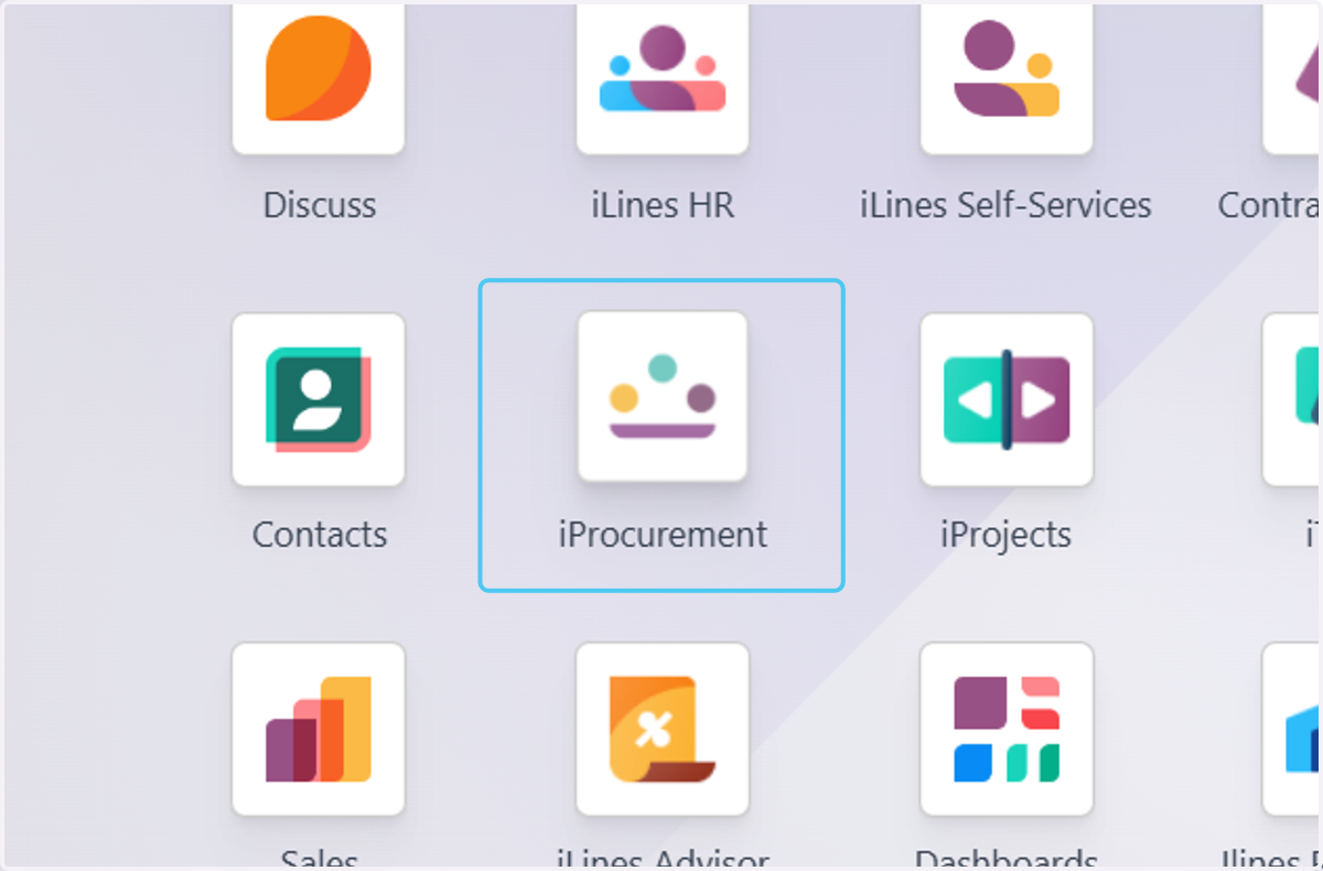 Click on iProcurement