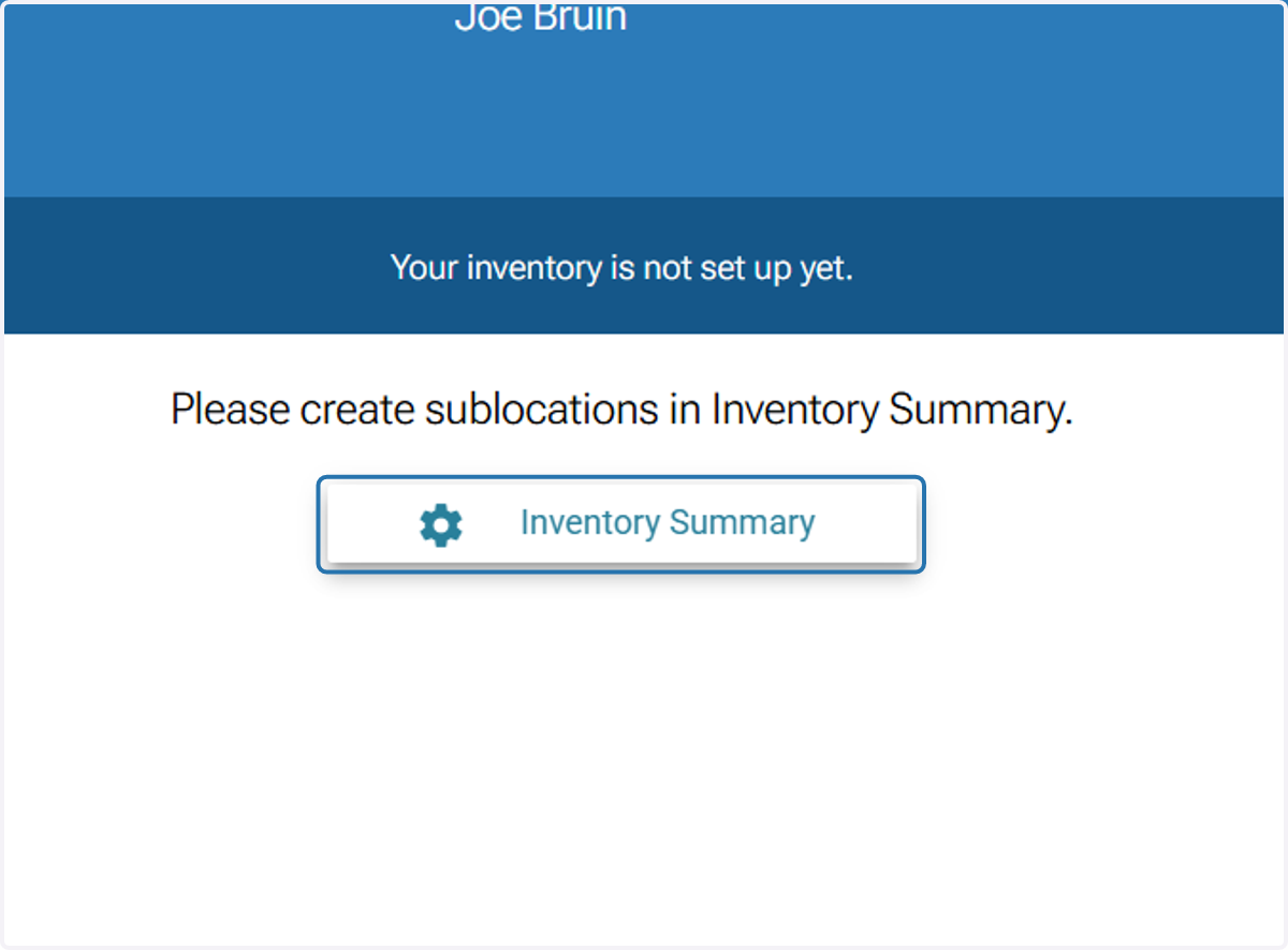 Click on 'Inventory Summary'