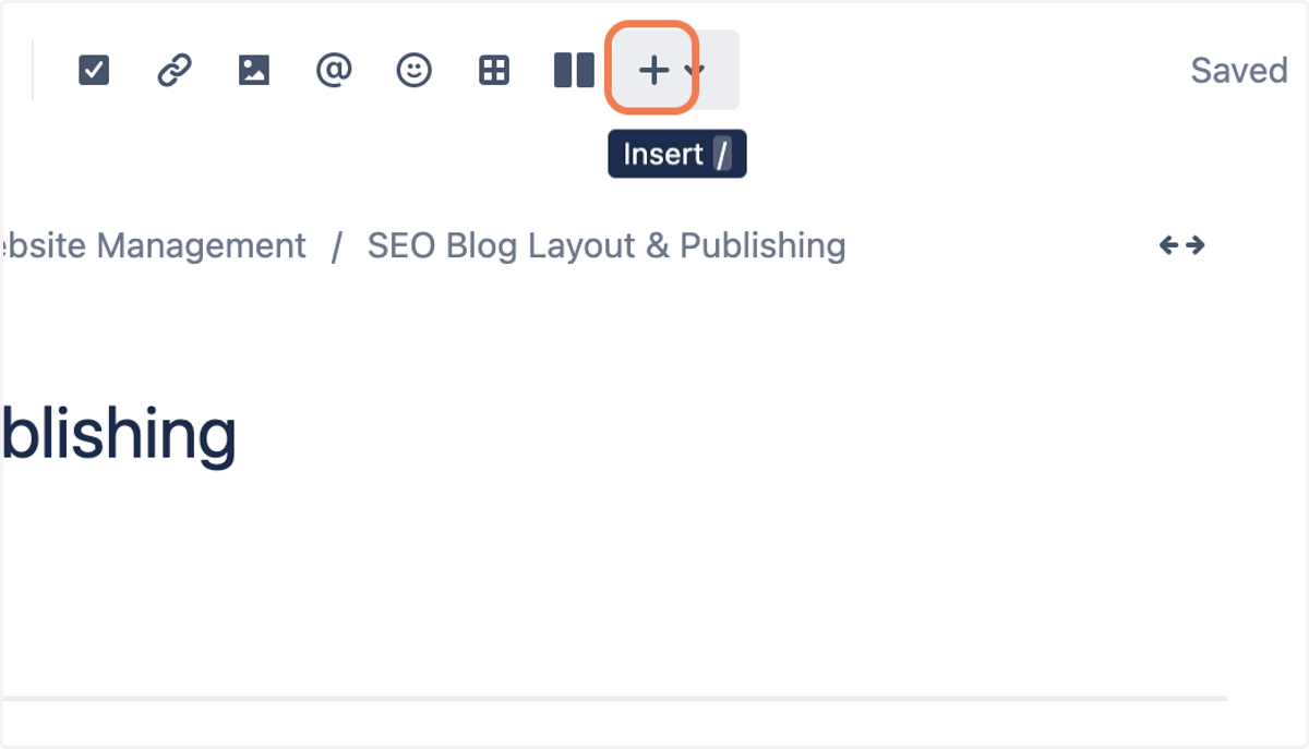 Click on Insert /
