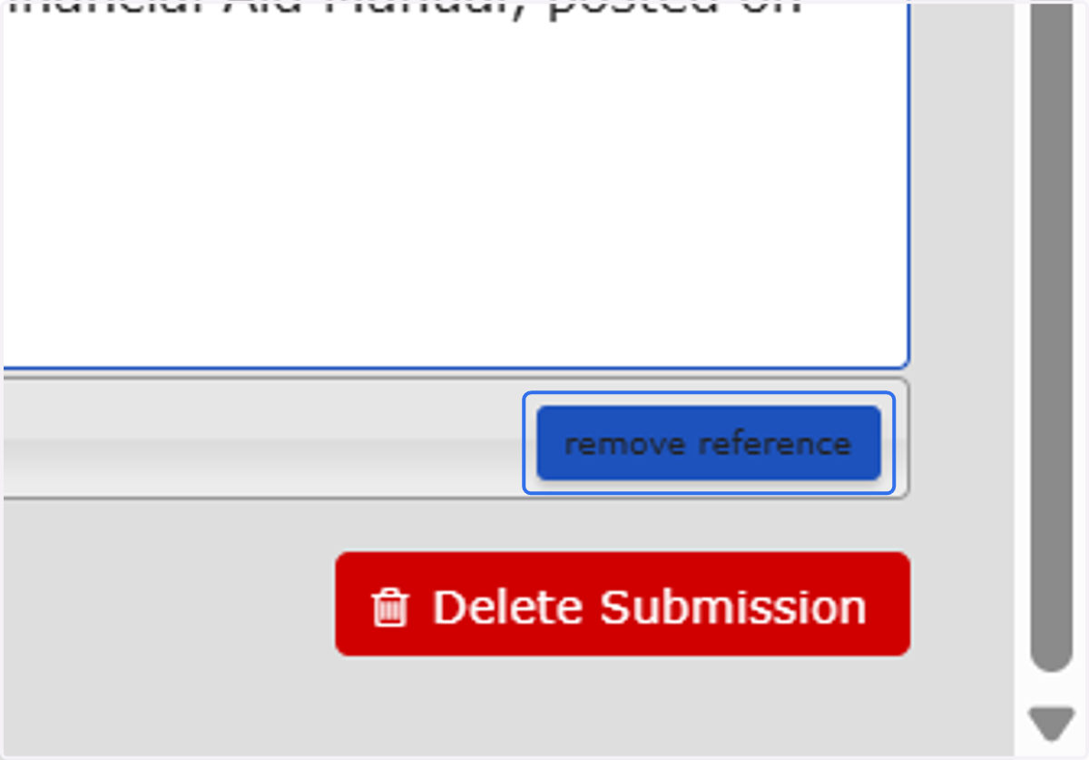 If you need to remove or edit your adviser reference contact, Click on remove reference