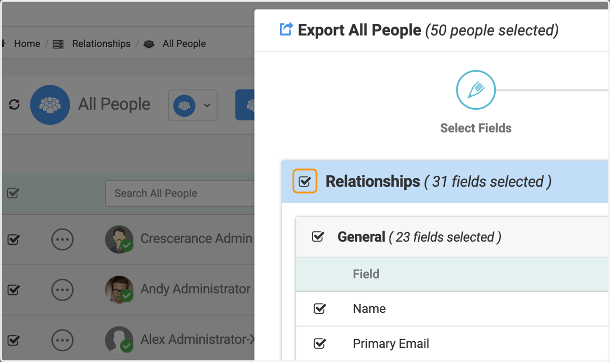 Check on the main tab fields to ensure all fields you wish to be added are there