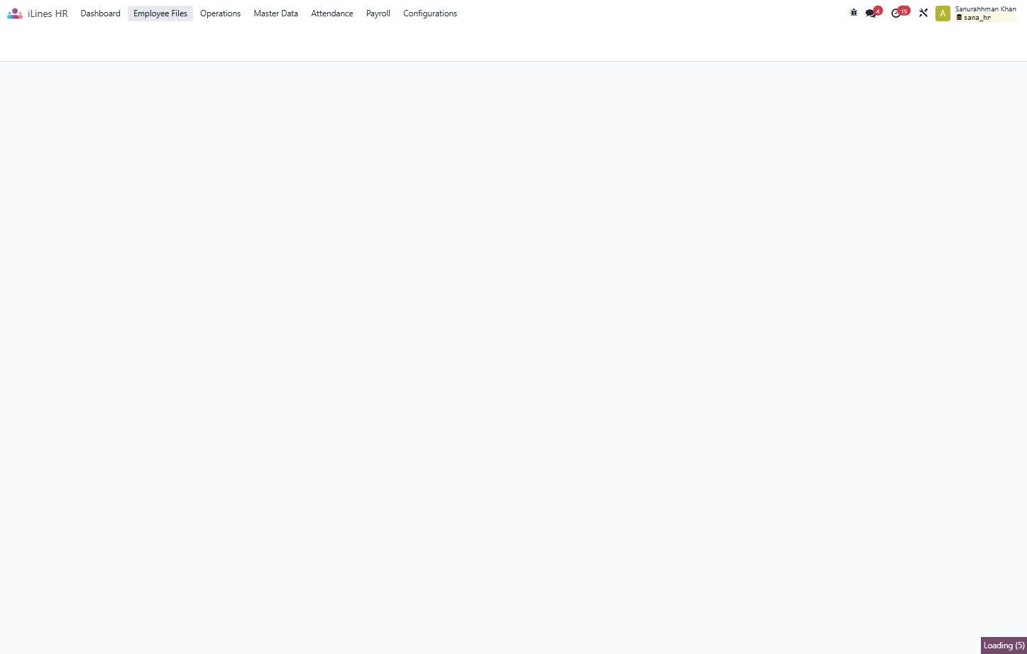 Click on Employee Files