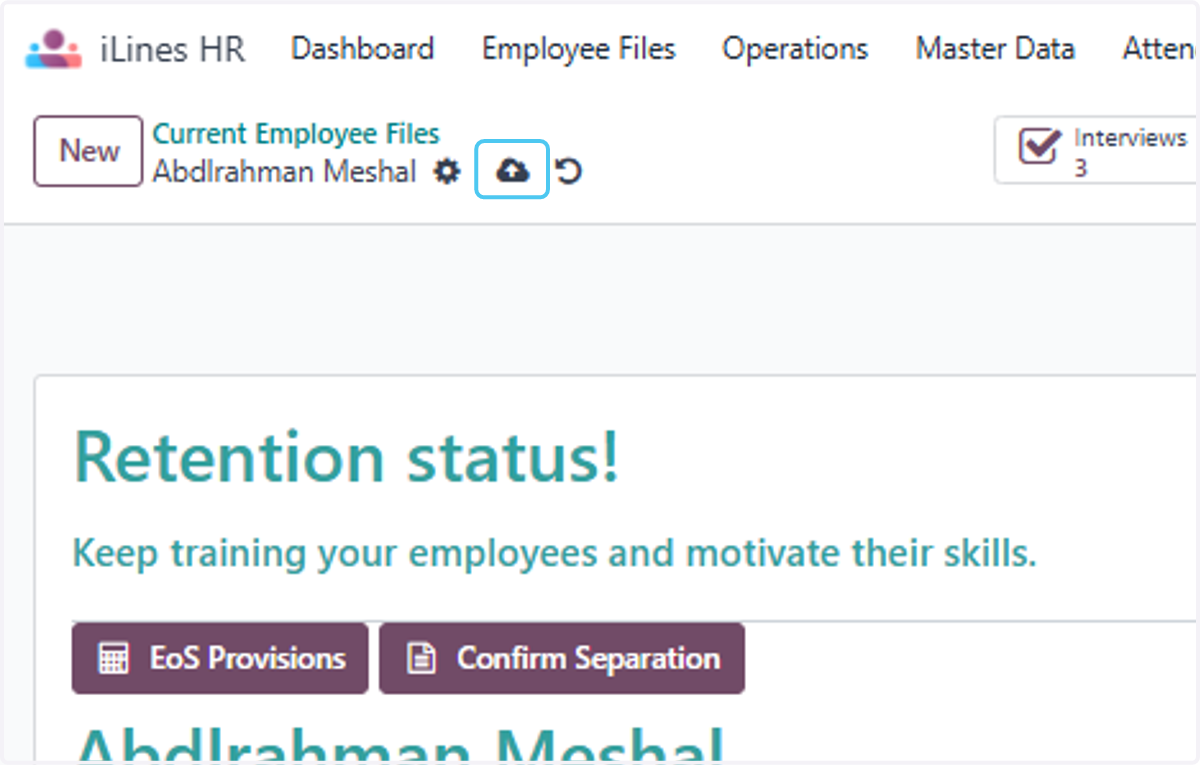 Click on Save manually