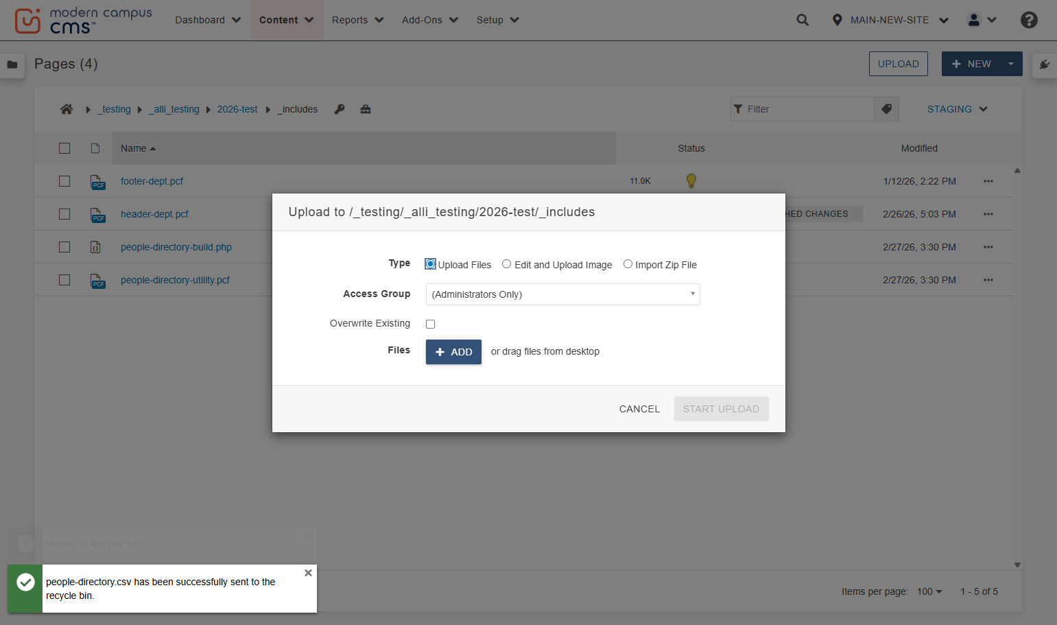 ...then the +Add button...