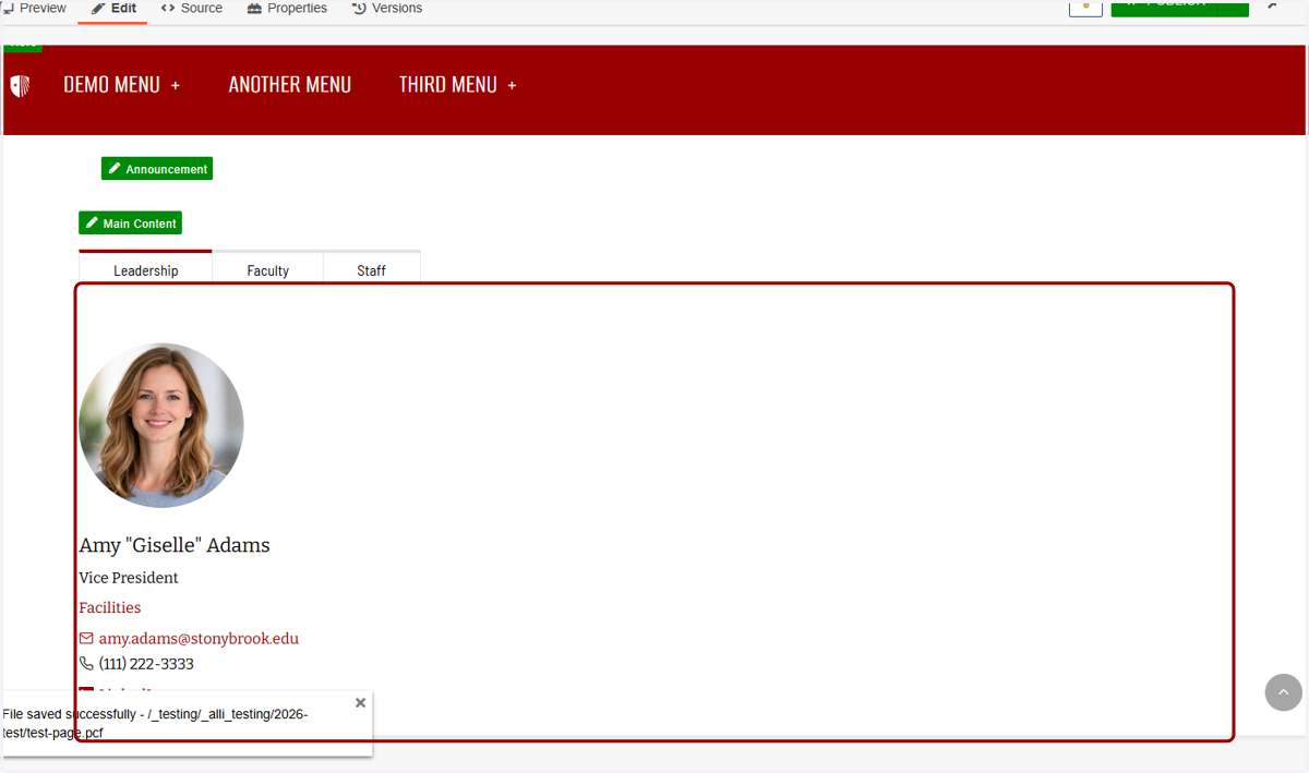 ...and you'll see your new directory with Tabs and Groups.