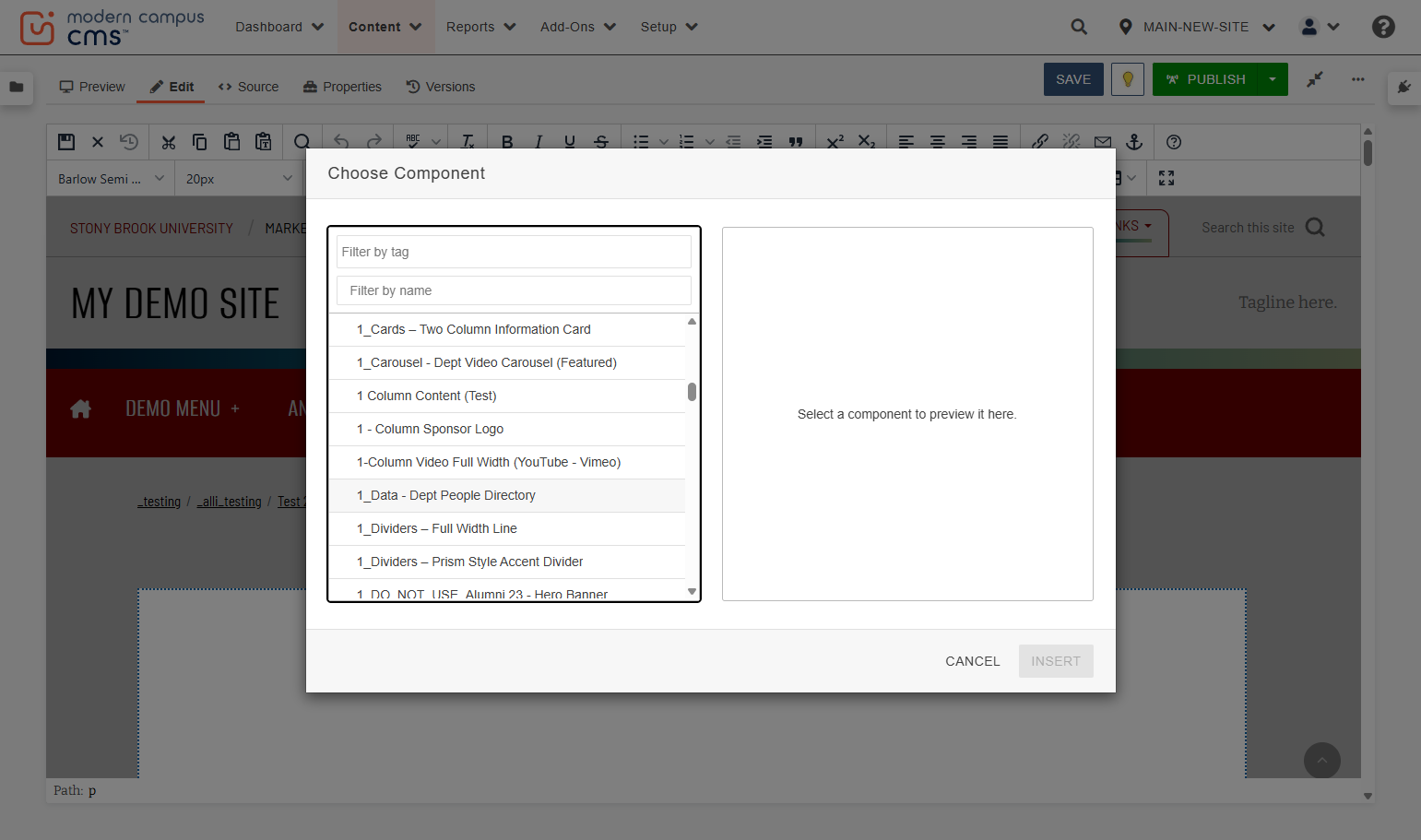 ...and click on or navigate to "1_Data - Dept People Directory."