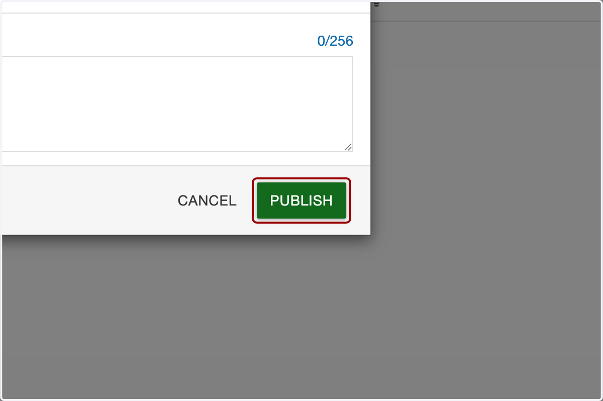 ...and publish them so they display when you publish your page.