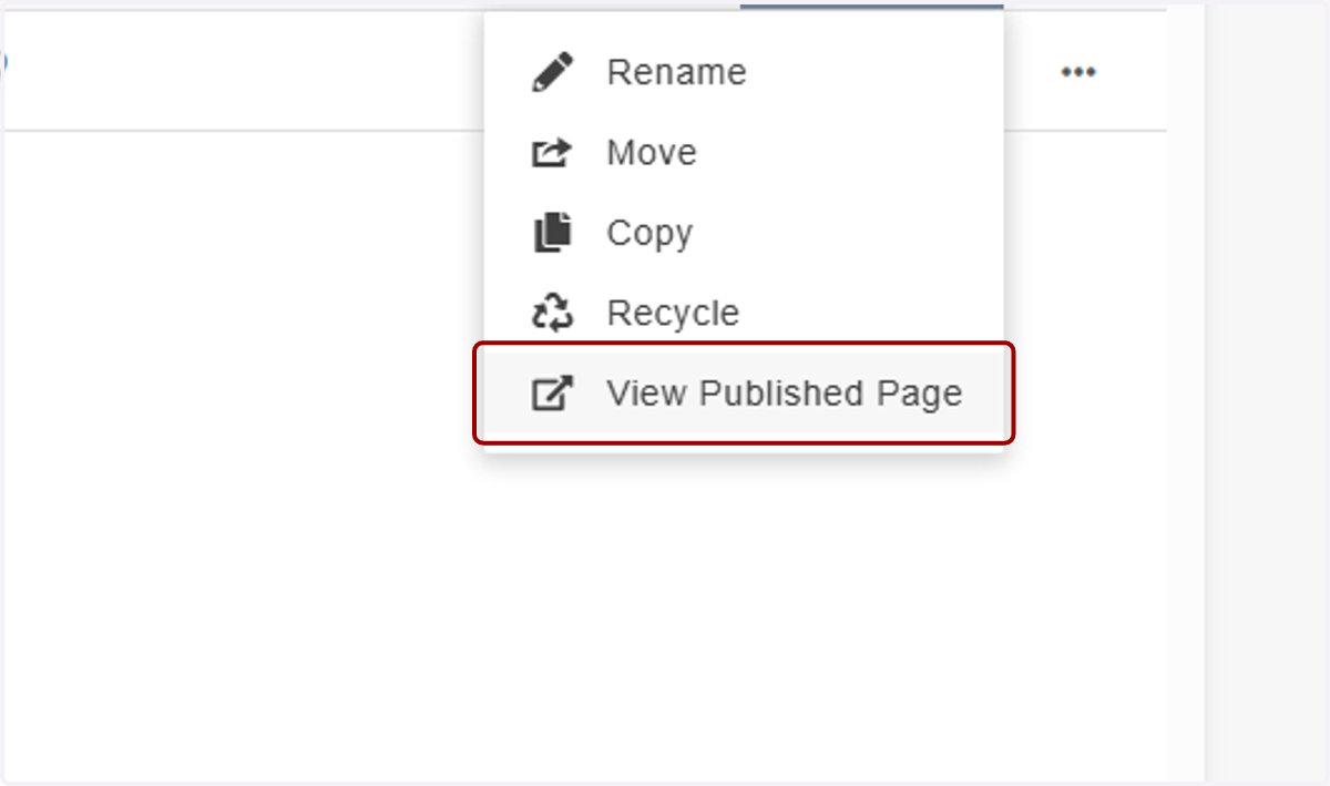 ...then View Published Page.