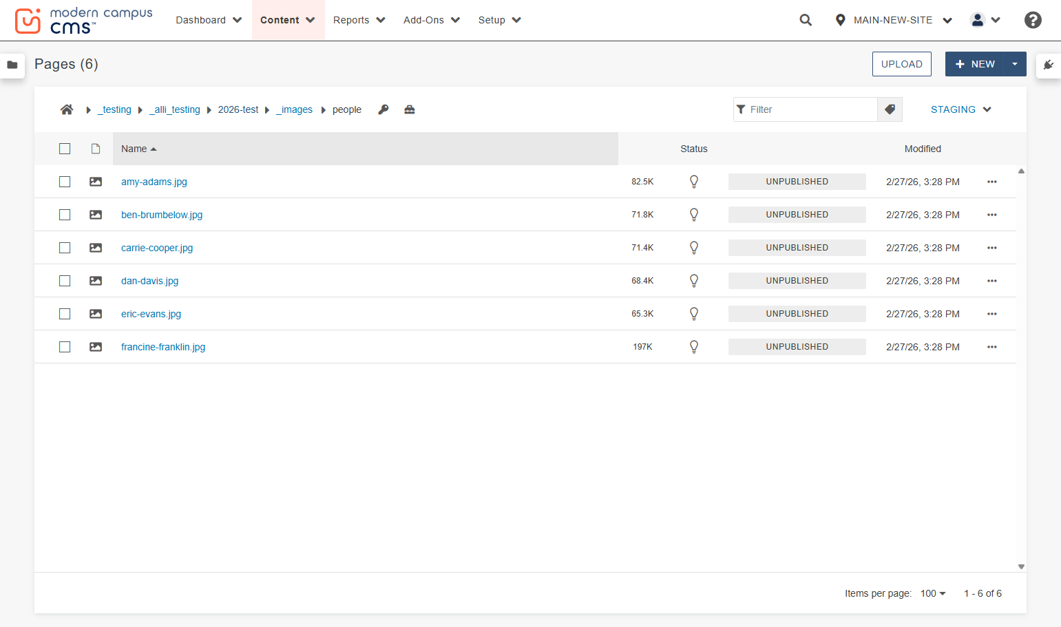 Next, return to your site's main directory...