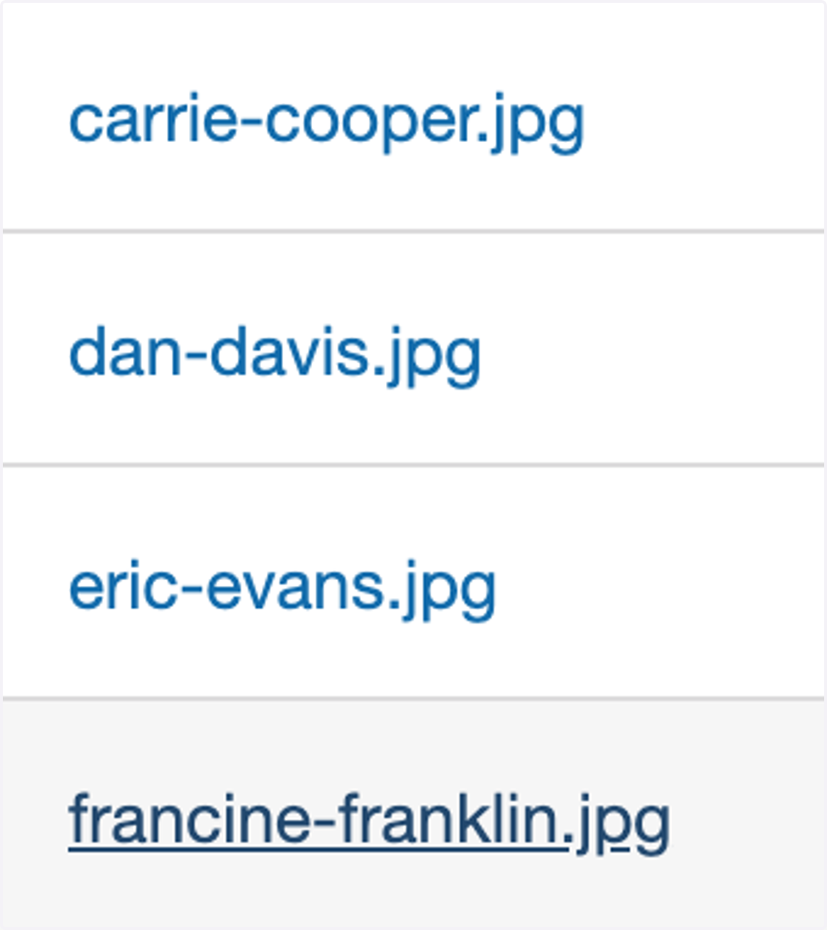 Before we build the directory, make sure your portraits are set up correctly.