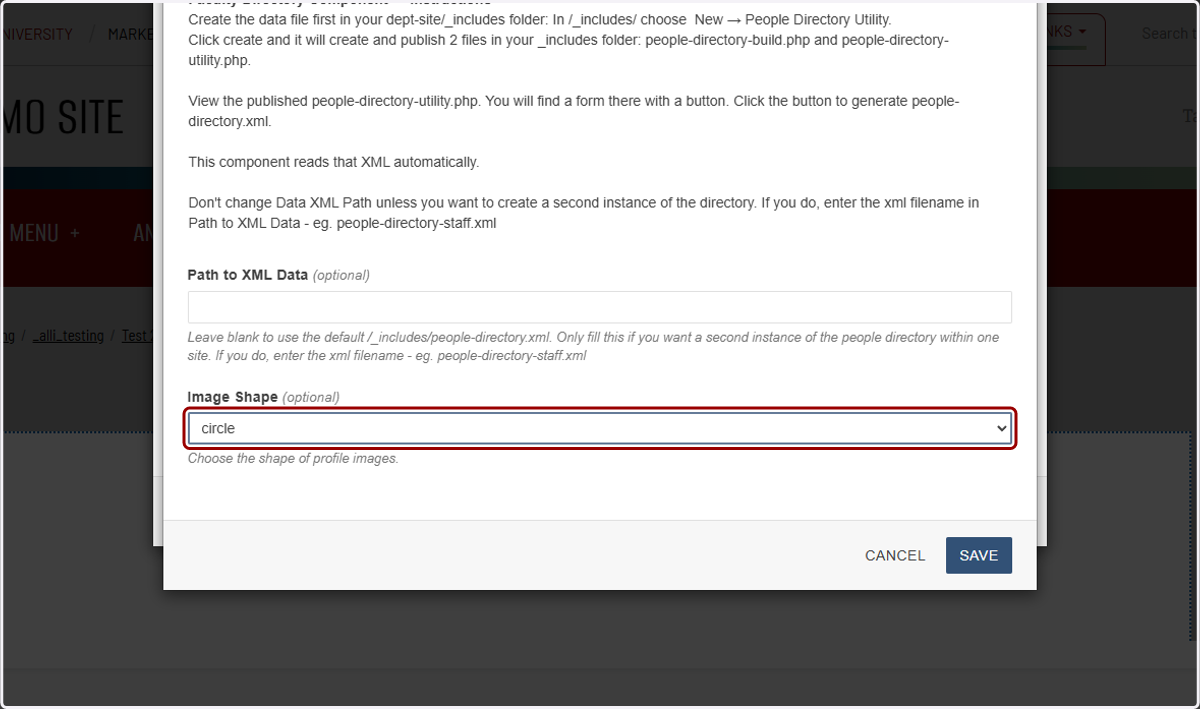I'll choose circle for this demo.