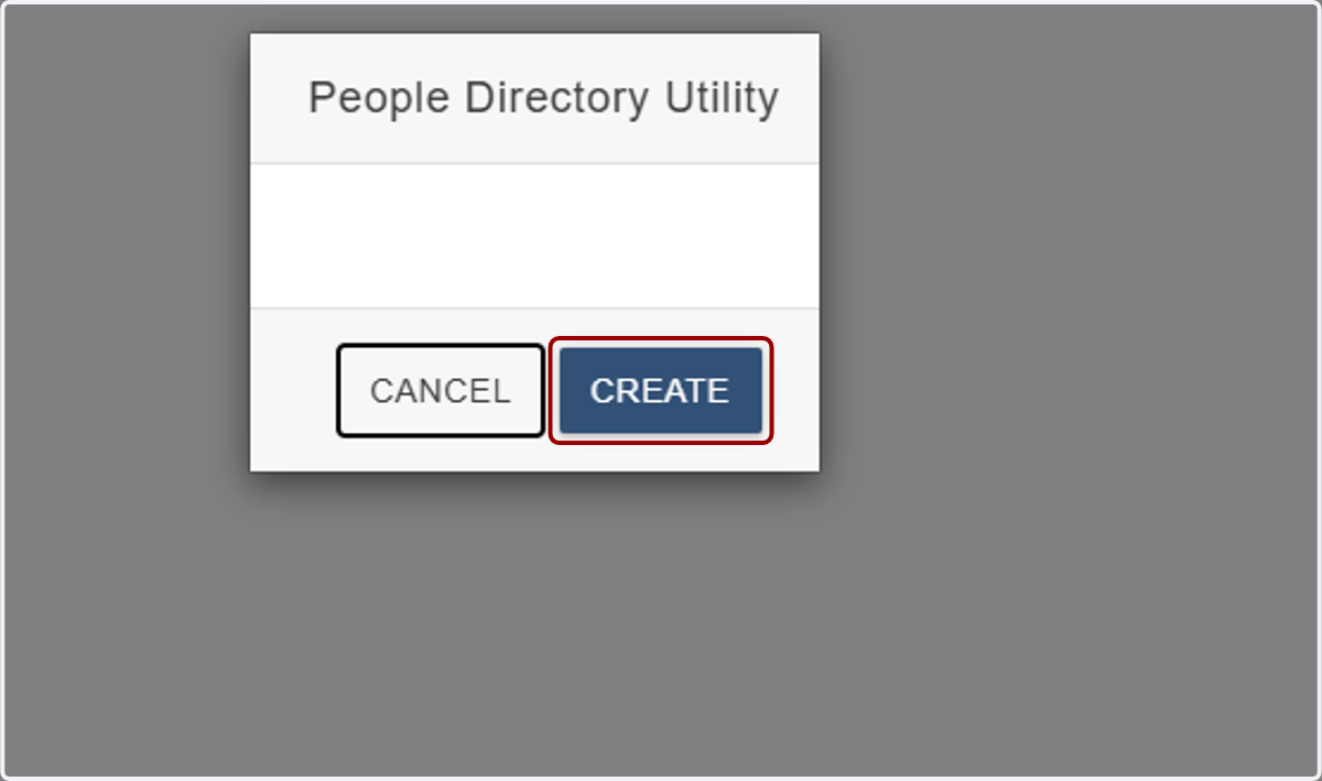 Click on CREATE.