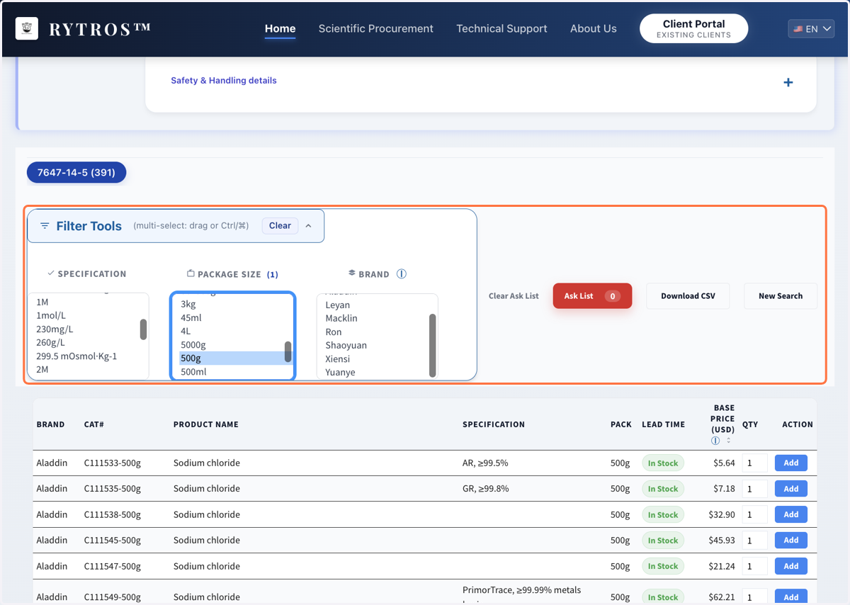 Click on "Filter Tools" to display all filters. Inspect all "Filters"