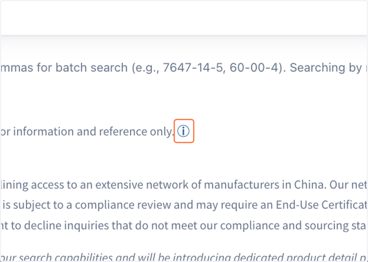 Click on "ⓘ" in the "Note" to learn more about Total Landed Cost Summary