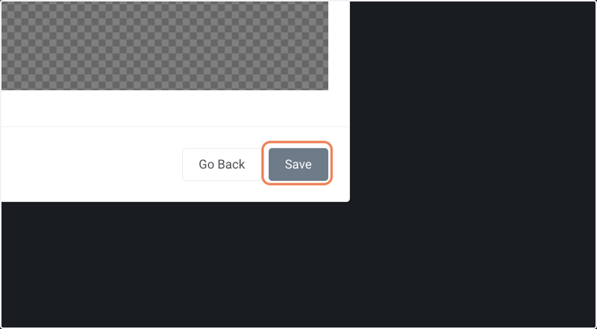 Click on Save