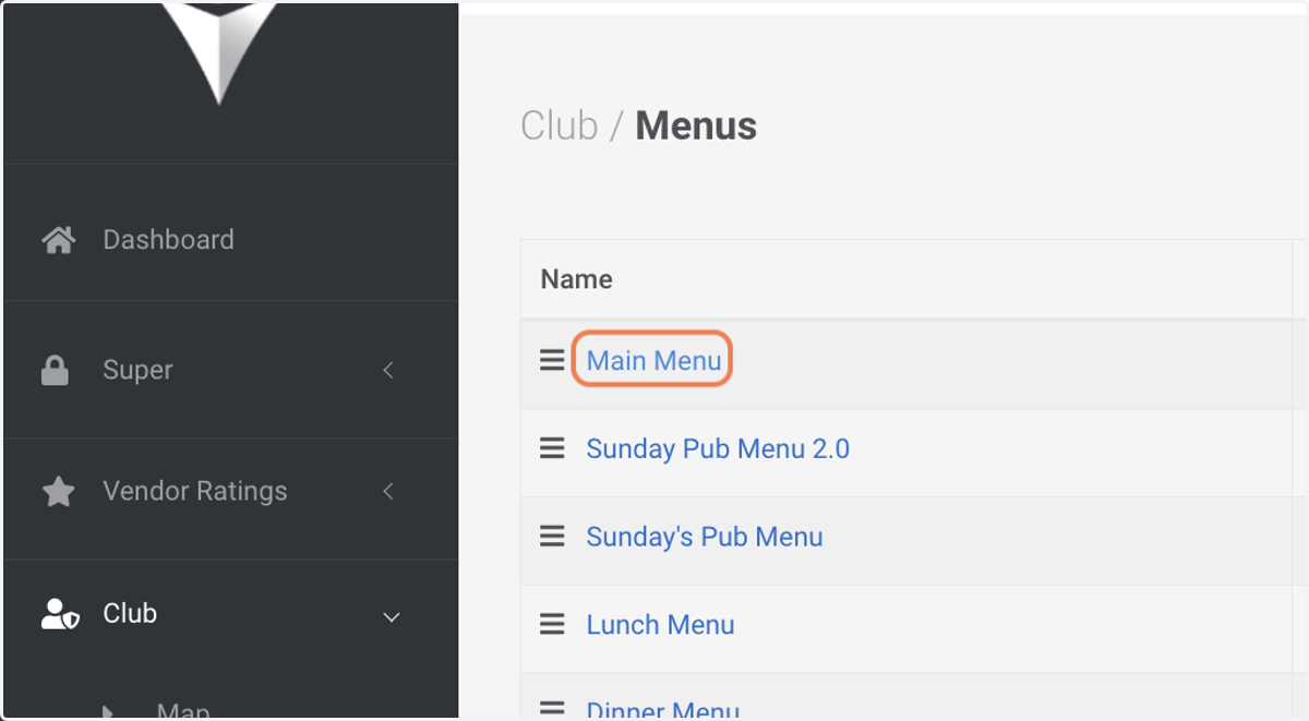 Choose a Menu