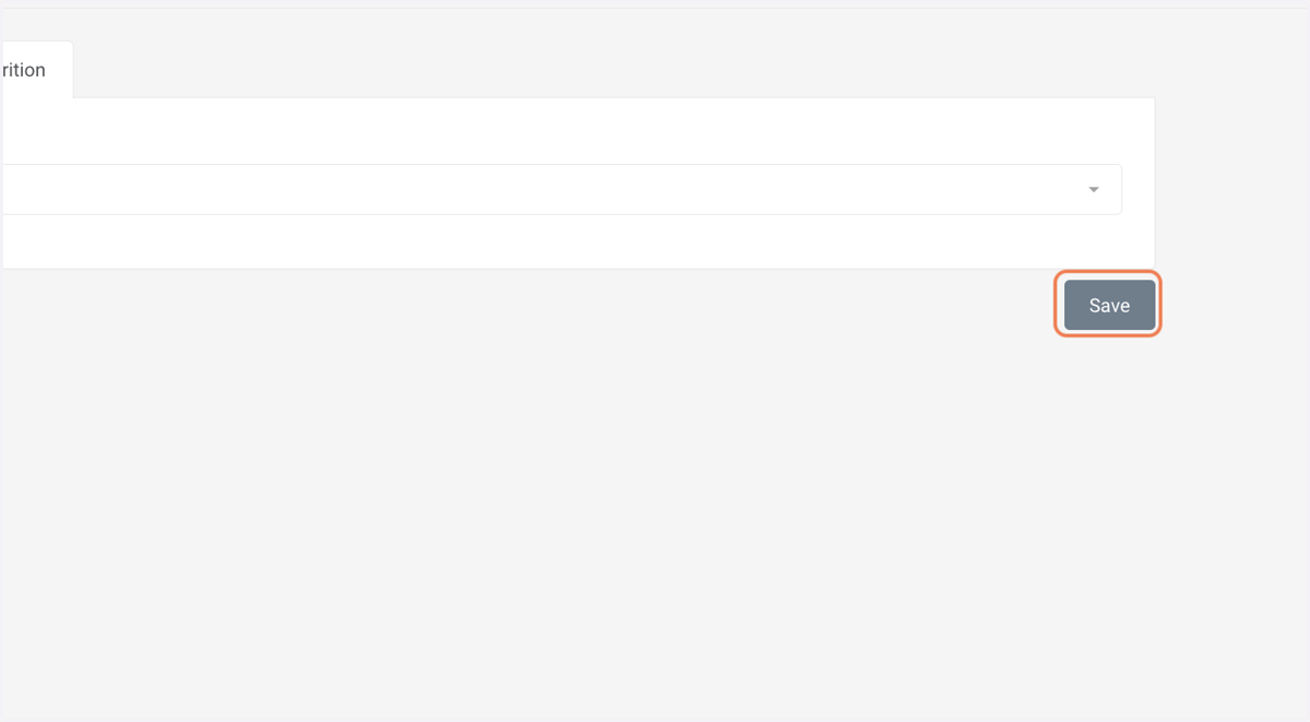 Click on Save