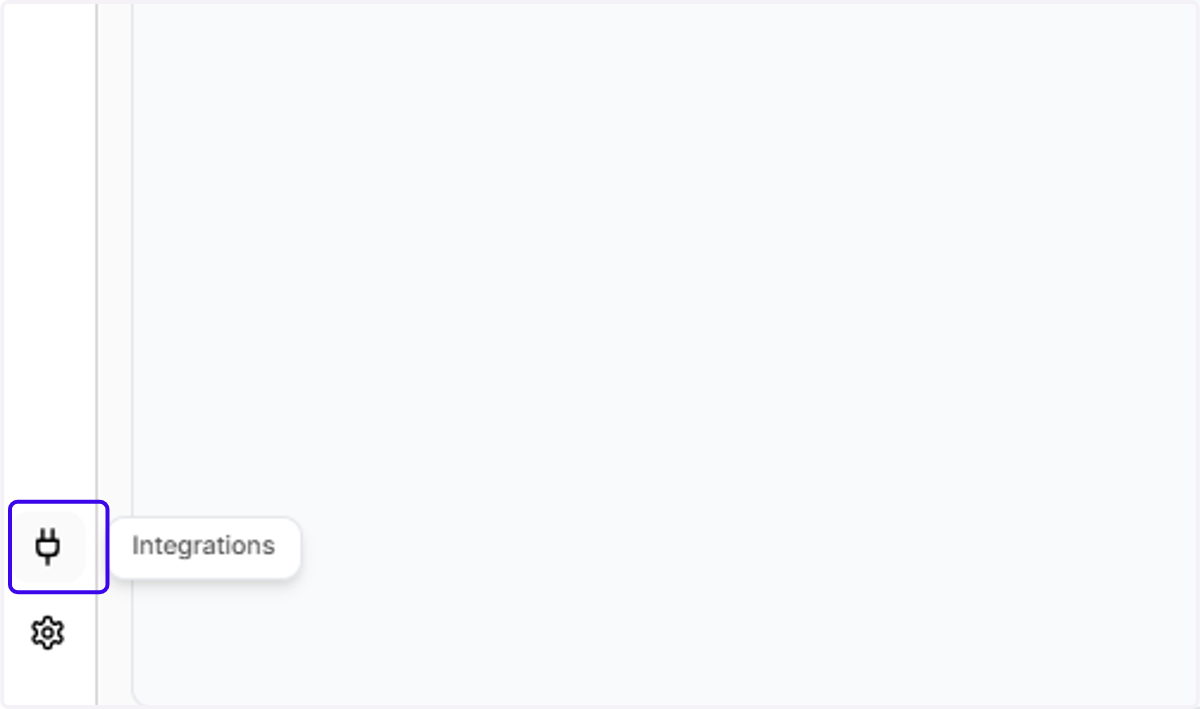 Click on "Integrations" in the bottom left corner of the Ajax website
