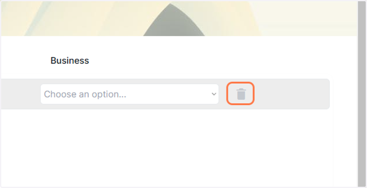 If you want to delete the document, click on the trash icon in the far right corner