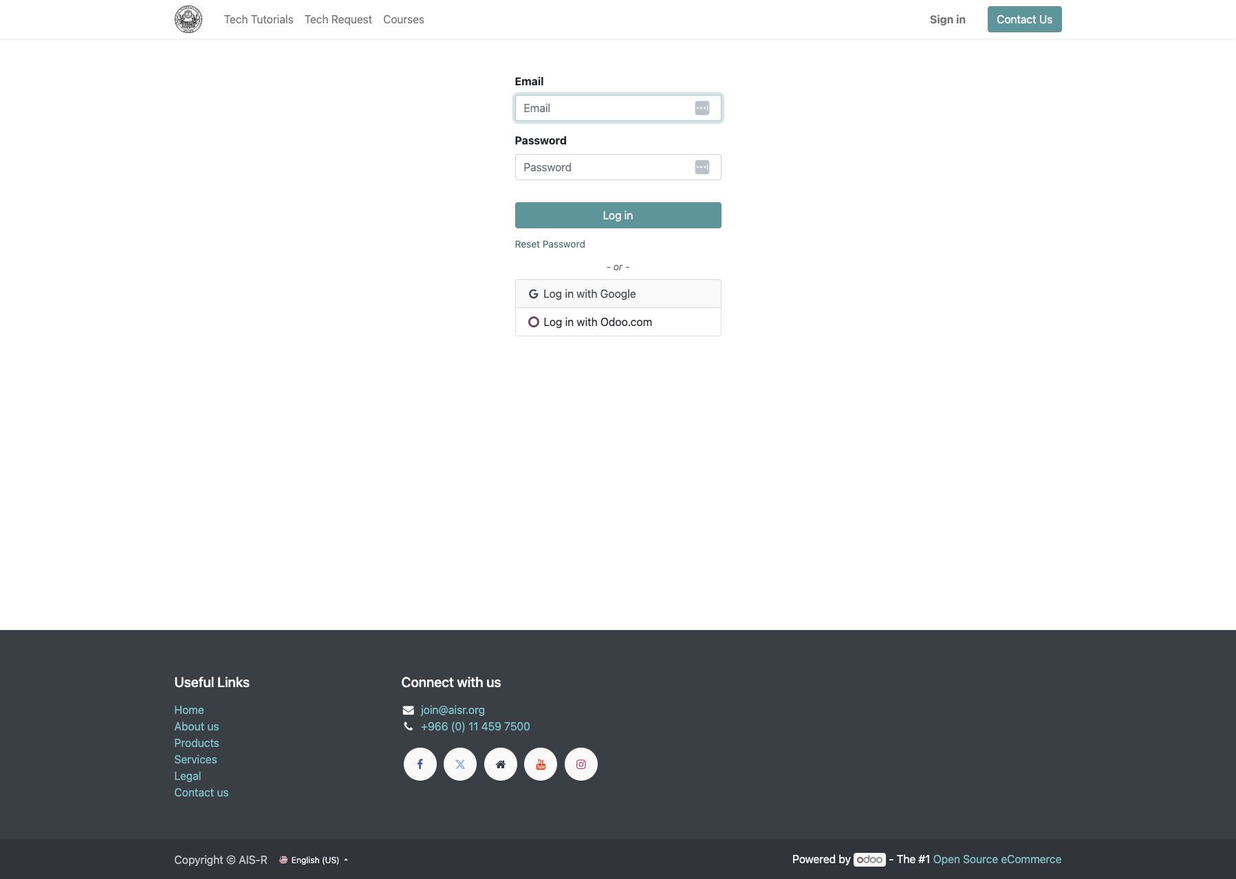 Click on Log in with Google