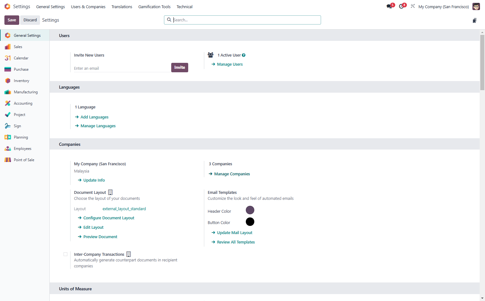 Click on Manage Companies