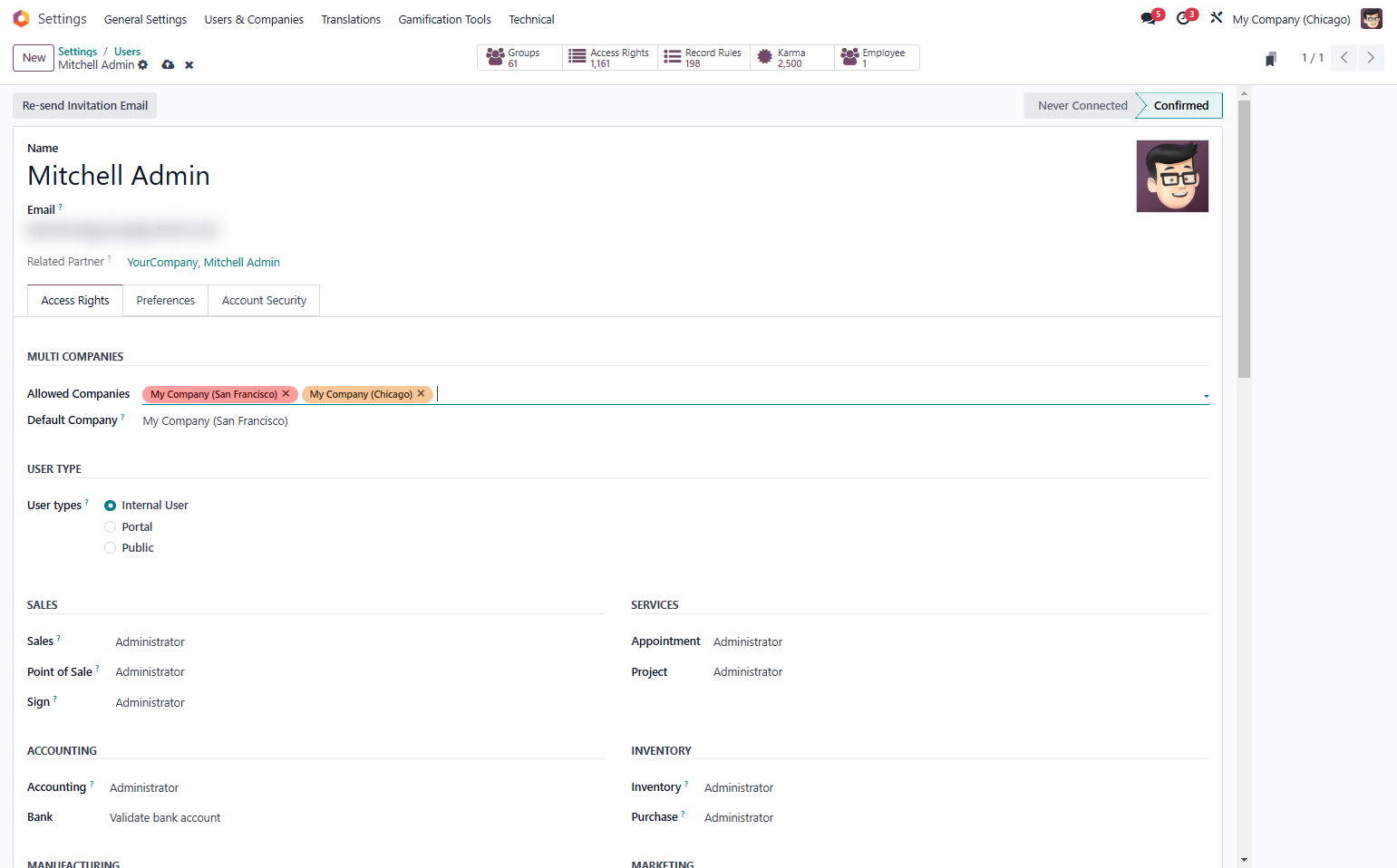 Add/remove relevant companies
