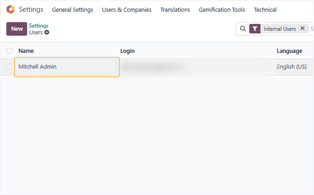 Select relevant user