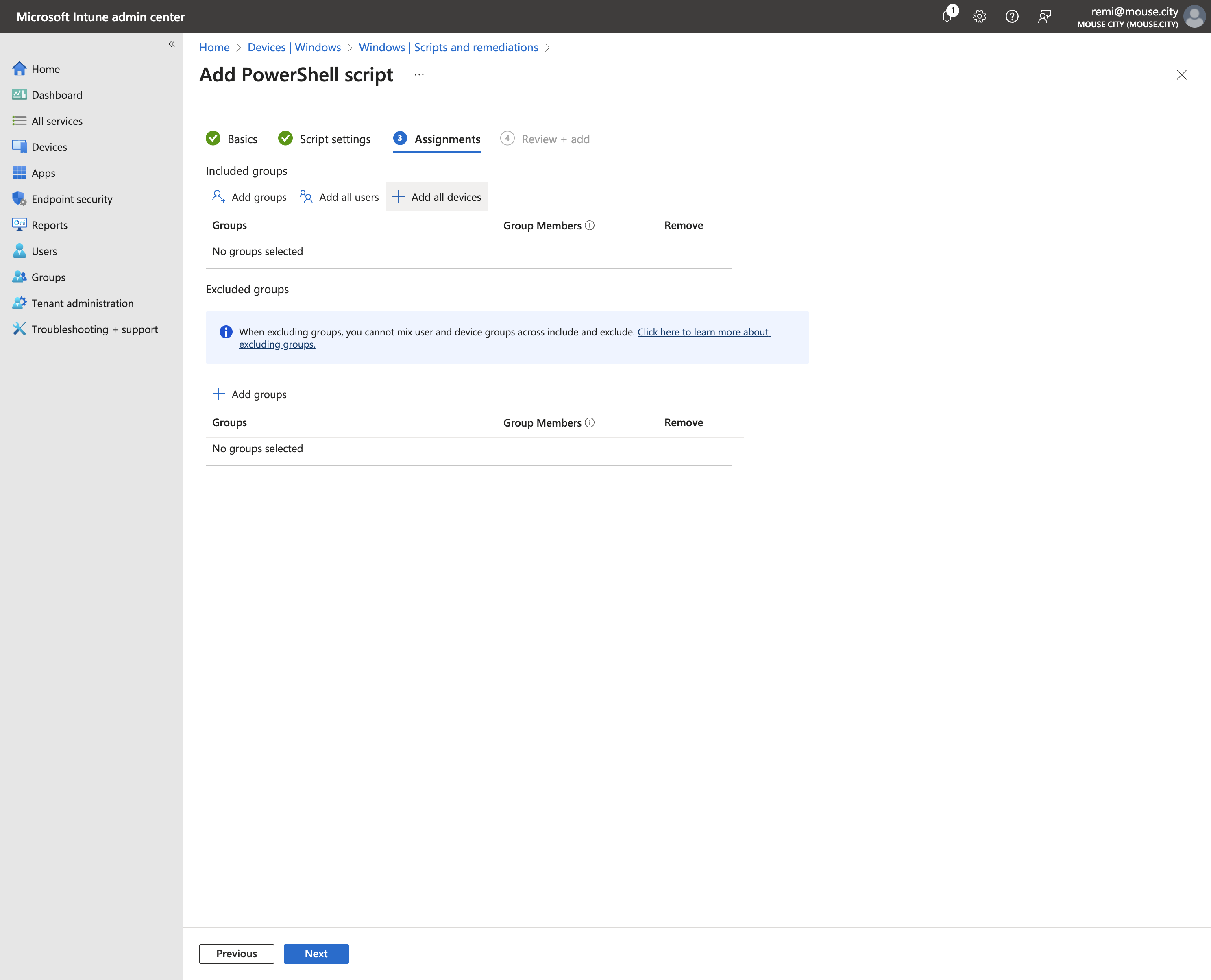 Click on Add all devices